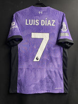 【2023/24】リバプール（3rd）/ CONDITION：A / SIZE：M / #7 / LUIS DIAZ / プレミア、No room for racismパッチ / オーセンティック