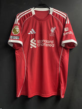 【2025/26】リバプール（H）/ CONDITION：New / SIZE：XL（日本規格）/ #7 / WIRTZ / プレミア優勝、No room for racismパッチ