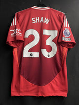 【2024/25】マンチェスター・ユナイテッド（H）/ CONDITION：A / SIZE：3XL（日本規格）/ #23 /  SHAW / プレミア、No room for racismパッチ