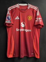 【2024/25】マンチェスター・ユナイテッド（H）/ CONDITION：A / SIZE：3XL（日本規格）/ #23 /  SHAW / プレミア、No room for racismパッチ