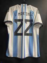 【2022】アルゼンチン代表（H）/ CONDITION：A / SIZE：L / #22 / L.MARTINEZ