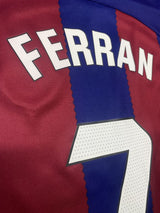 【2023/24】バルセロナ（H）/ CONDITION：A / SIZE：L / #7 / FERRAN / ラ・リーガ、リーグ優勝パッチ