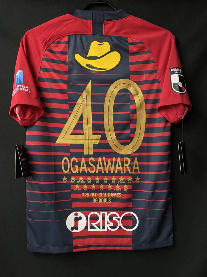【2019】鹿島アントラーズ（H）/ CONDITION：NEW / SIZE：S / #40 / OGASAWARA / レジェンド認定記念