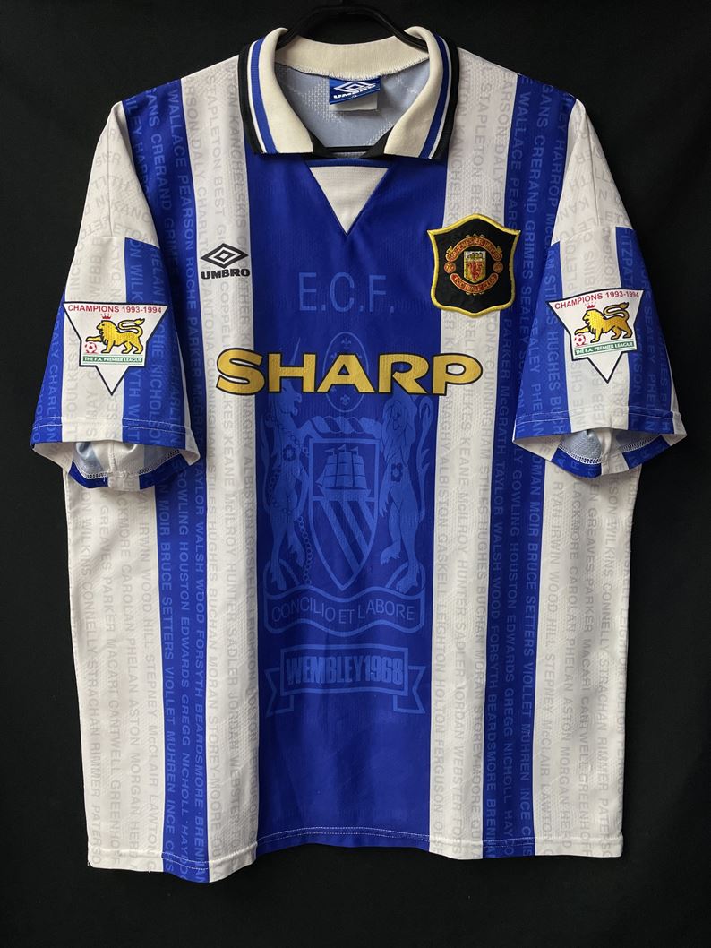 【1994/95】マンチェスター・ユナイテッド（3rd）/ CONDITION：B+ / SIZE：XL / #7 / CANTONA / プレミア優勝パッチ