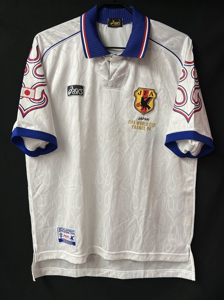 【1998】日本代表（A）/ CONDITION：B / SIZE：O（日本規格）/ フランスW杯刺繍、日の丸パッチ