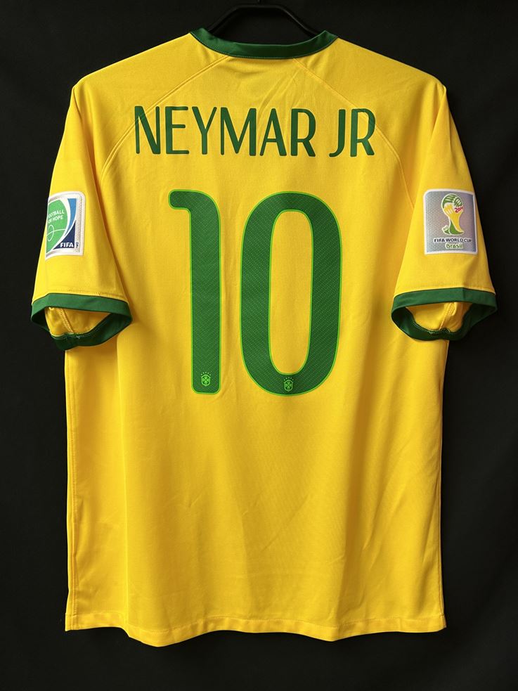 【2014】ブラジル代表（H）/ CONDITION：A / SIZE：L / #10 / NEYMAR JR / ブラジルW杯パッチ