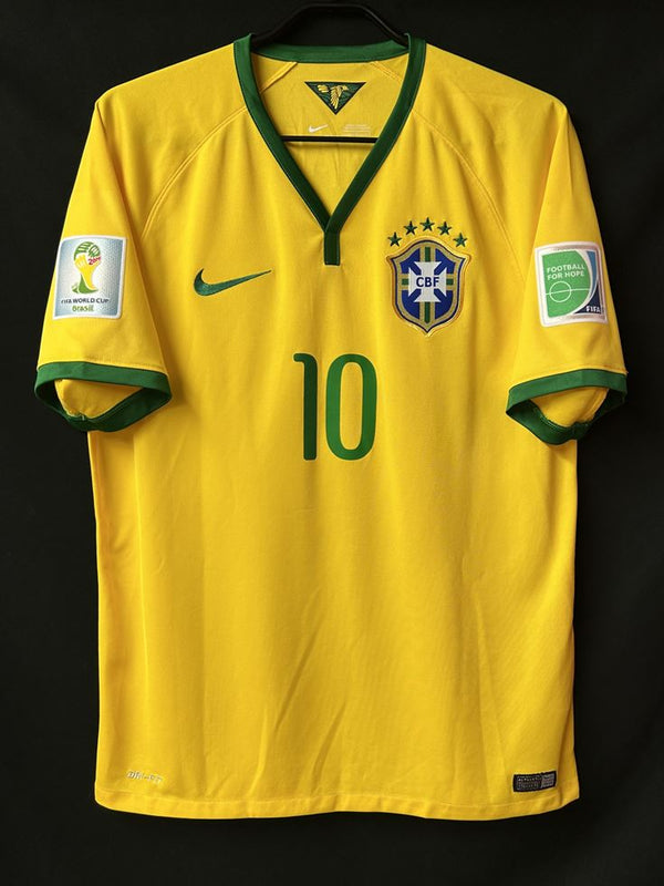 【2014】ブラジル代表（H）/ CONDITION：A / SIZE：L / #10 / NEYMAR JR / ブラジルW杯パッチ