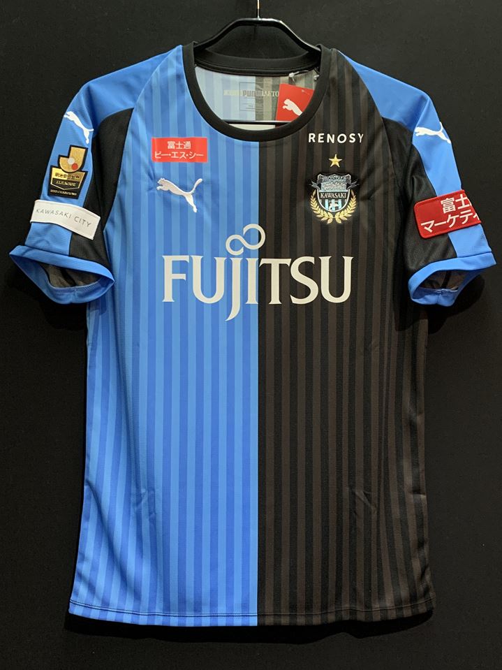 【2018】川崎フロンターレ（H）/ CONDITION：NEW / SIZE：L（日本規格）/ J1優勝記念プリント / 化粧箱入り