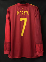 【2020/21】スペイン代表（H）/ CONDITION：NEW / SIZE：L / #7 / MORATA / 国際親善試合 アルバニア代表戦プリント