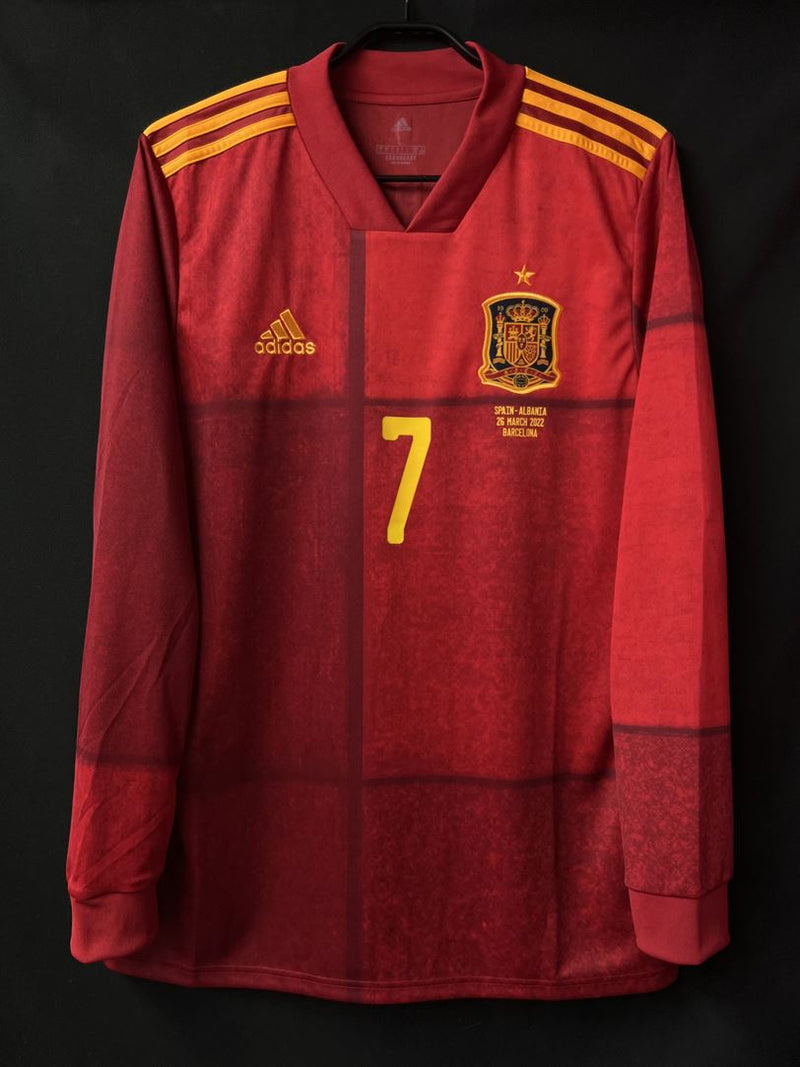 【2020/21】スペイン代表（H）/ CONDITION：NEW / SIZE：L / #7 / MORATA / 国際親善試合 アルバニア代表戦プリント
