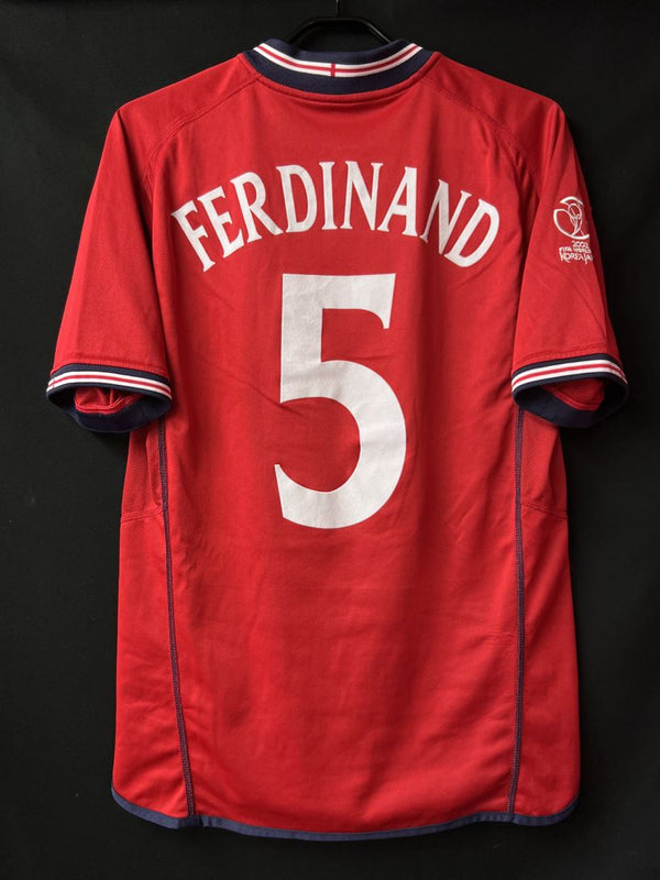 【2002】イングランド代表（A）/ CONDITION：A- / SIZE：M / #5 / FERDINAND / 日韓W杯アルゼンチン代表戦仕様