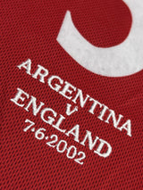 【2002】イングランド代表（A）/ CONDITION：A- / SIZE：M / #5 / FERDINAND / 日韓W杯アルゼンチン代表戦仕様