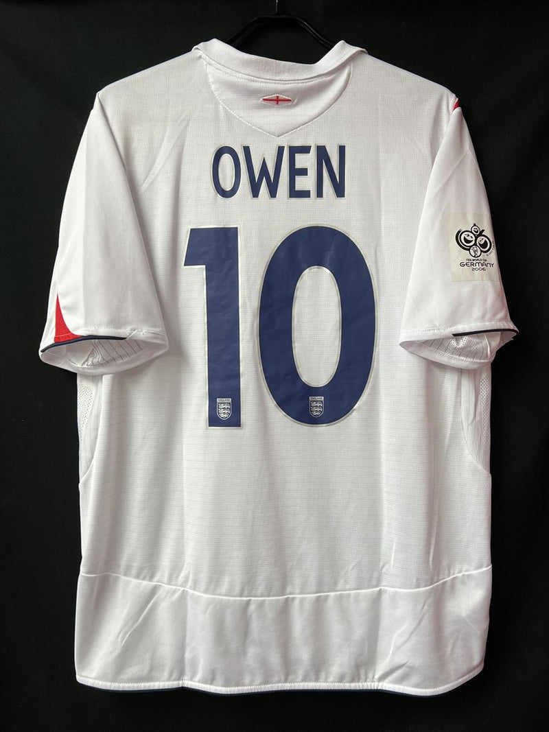 【2005】イングランド代表（H）/ CONDITION：A- / SIZE：XL / #10 / OWEN / ドイツW杯予選パッチ