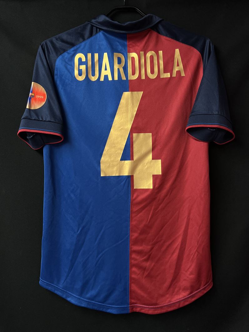 【1999/2000】バルセロナ（H）/ CONDITION：A- / SIZE：S / #4 / GUARDIOLA / クラブ100周年 / 復刻版