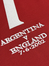 【2002】イングランド代表（A）/ CONDITION：A / SIZE：L / #7 / BECKHAM / 日韓W杯アルゼンチン代表戦刺繍