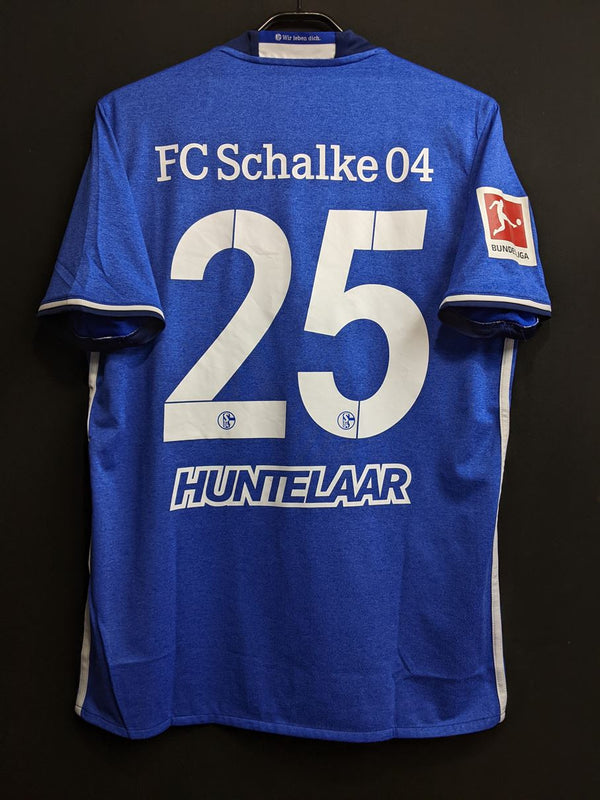 【2016/17】シャルケ（H）/ CONDITION：A- / SIZE：M / #25 / HUNTELAAR / ブンデスパッチ