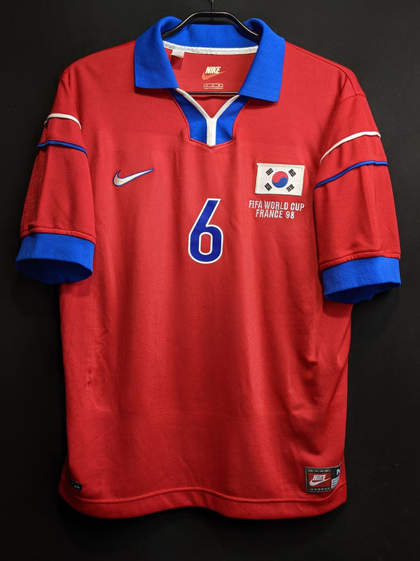 【1998】韓国代表（H）/ CONDITION：B+ / SIZE：M / #6 / S C YOO / 1998W杯刺繍