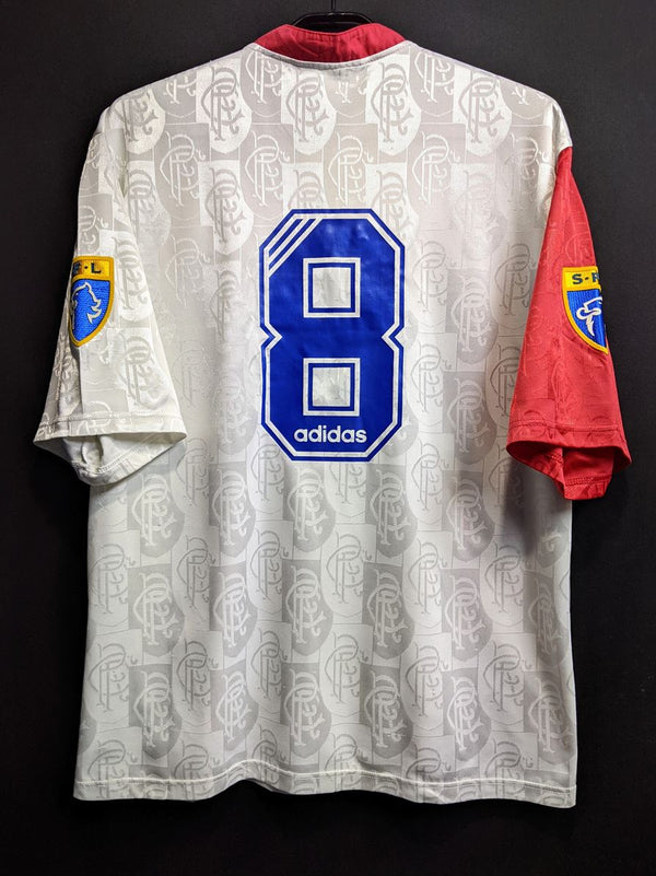 【1996/97】レンジャーズ（A）/ CONDITION：B+ / SIZE：L / #8 / スコティッシュ・プレミアリーグパッチ